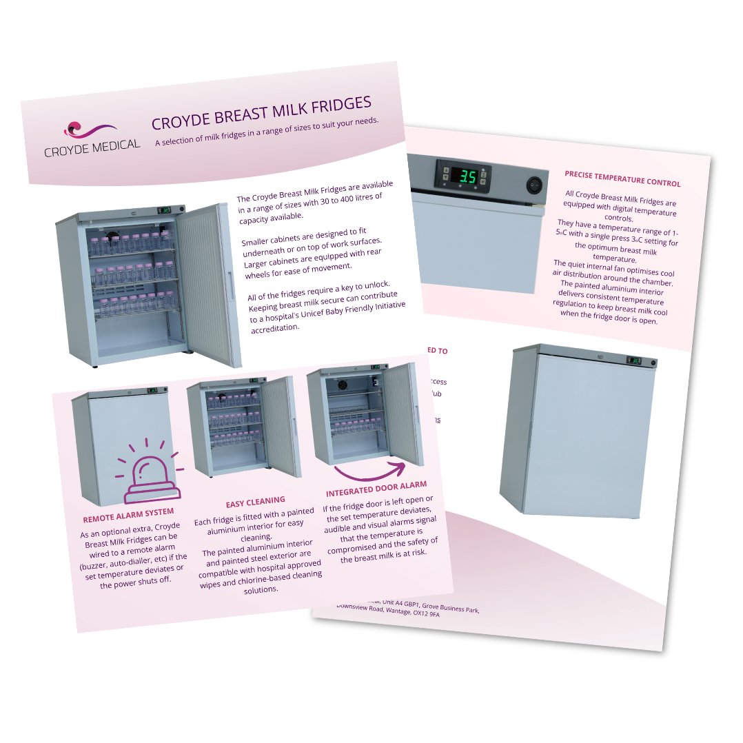 Breast Milk Fridge Flyer Icon