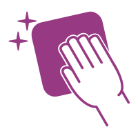 Cleaning Icon Purple