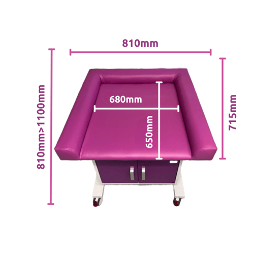 Compact Baby Assessment Table Dimensions