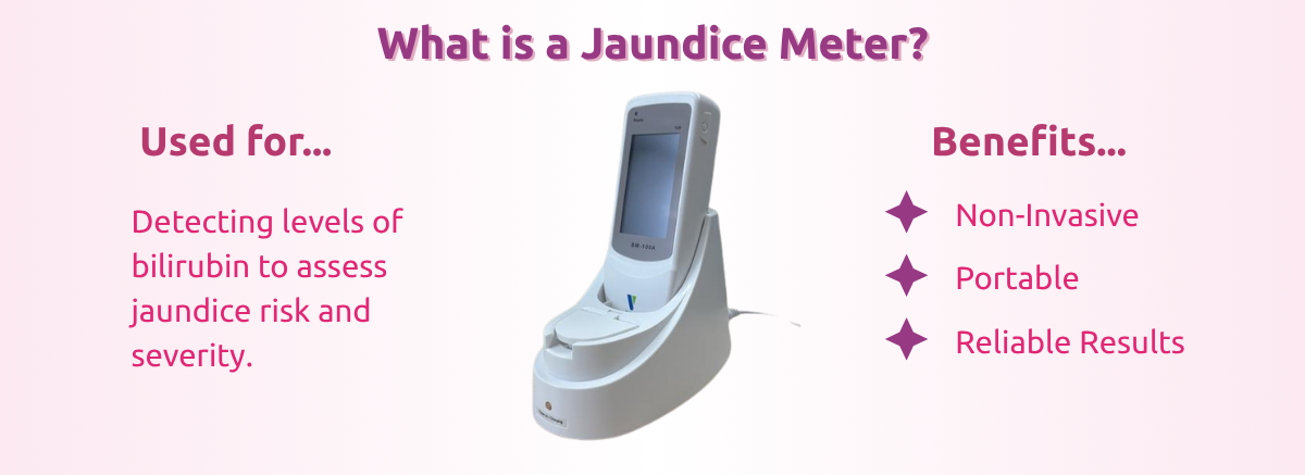 Infographic titled 'What is a Jaundice Meter?'.