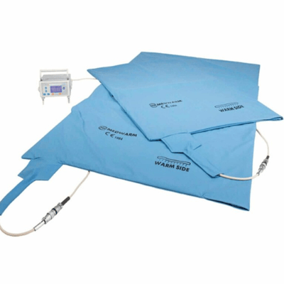 Two sizes of Medwarm blankets and a control unit.