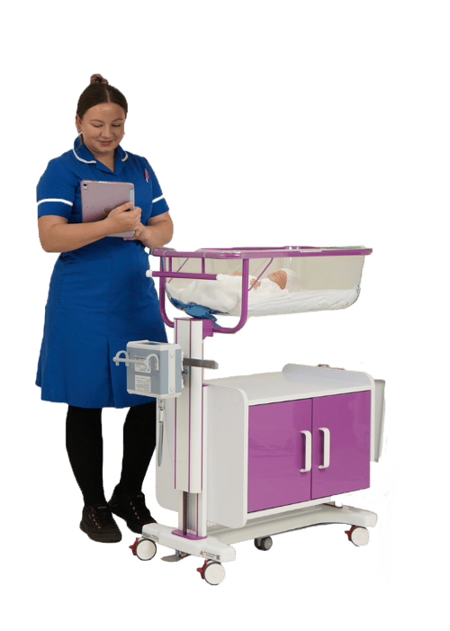 Midwife Next to Medwarm Hot Cot (Cutout)