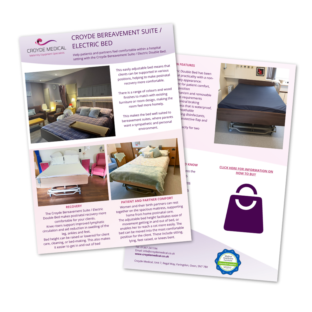 Croyde Bereavement Suite Electric Bed One Pager Icon Croyde Bereavement Suite Electric Bed One Pager Icon