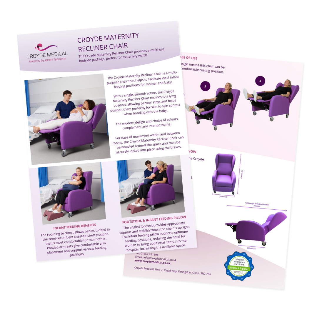 Maternity Recliner Chair One Pager Icon Maternity Recliner Chair One Pager Icon