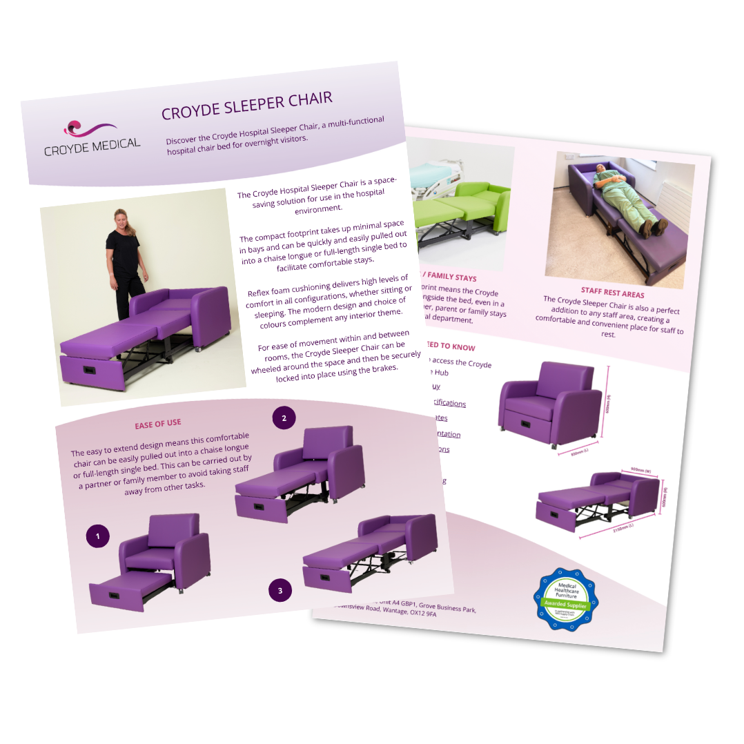 Sleeper Chair Flyer Icon