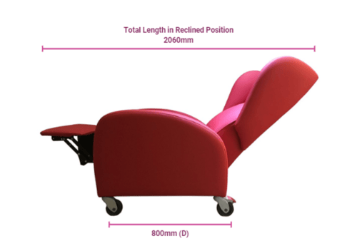 Recliner Reclined Dimensions