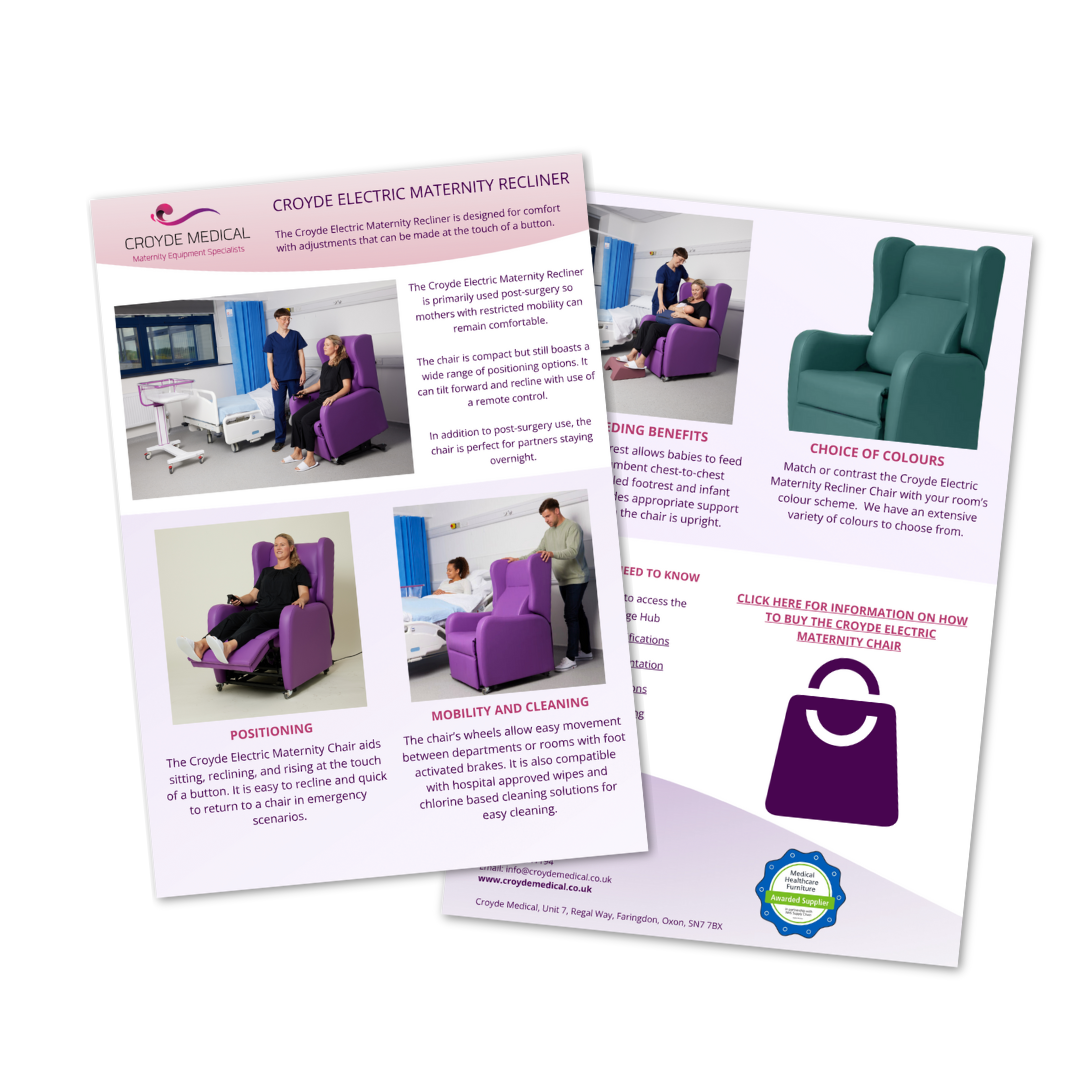 Croyde Electric Maternity Recliner One Pager Icon