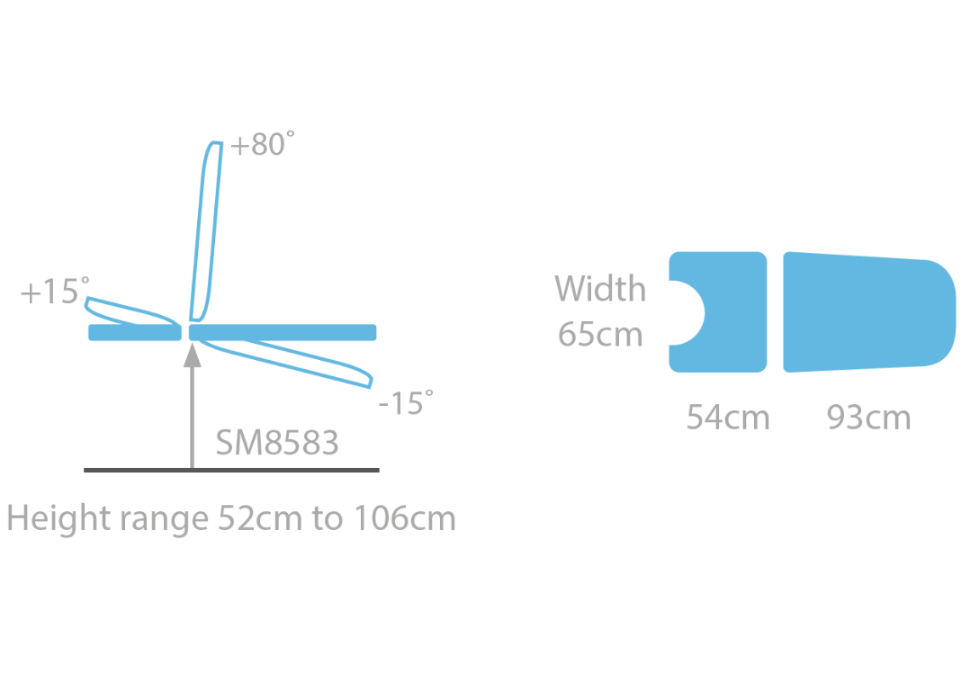 Gynae Examination Couch Dimensions