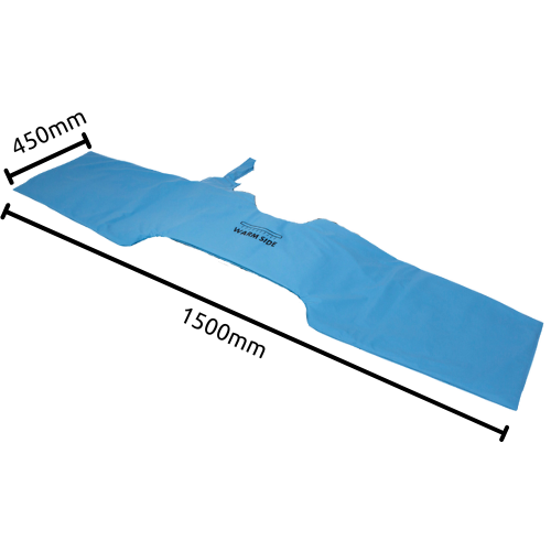 IM-150 BAS Medwarm blanket with 1500mm x 450mm dimensions listed. IM-150 BAS Medwarm blanket with 1500mm x 450mm dimensions listed.