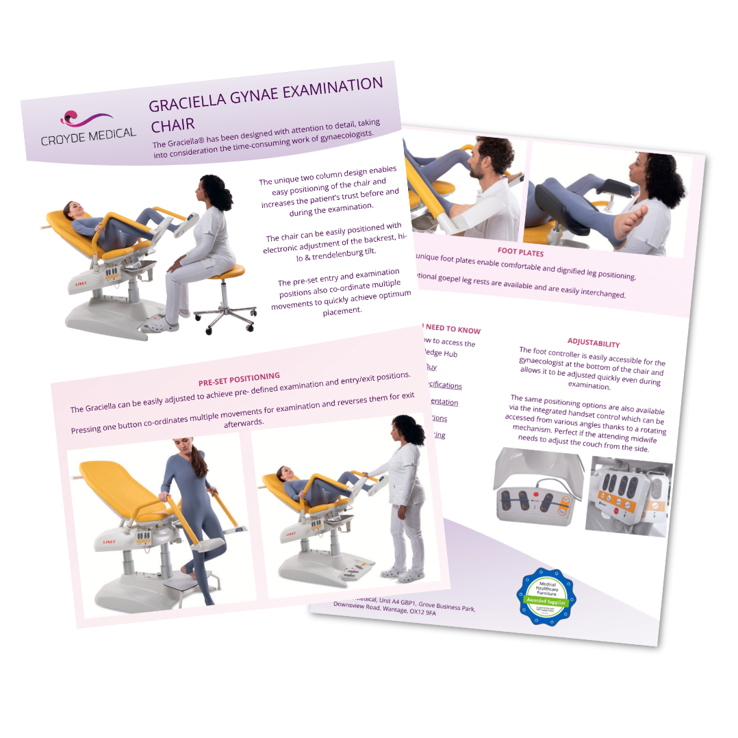 Graciella Gynae Examination Chair Flyer Icon