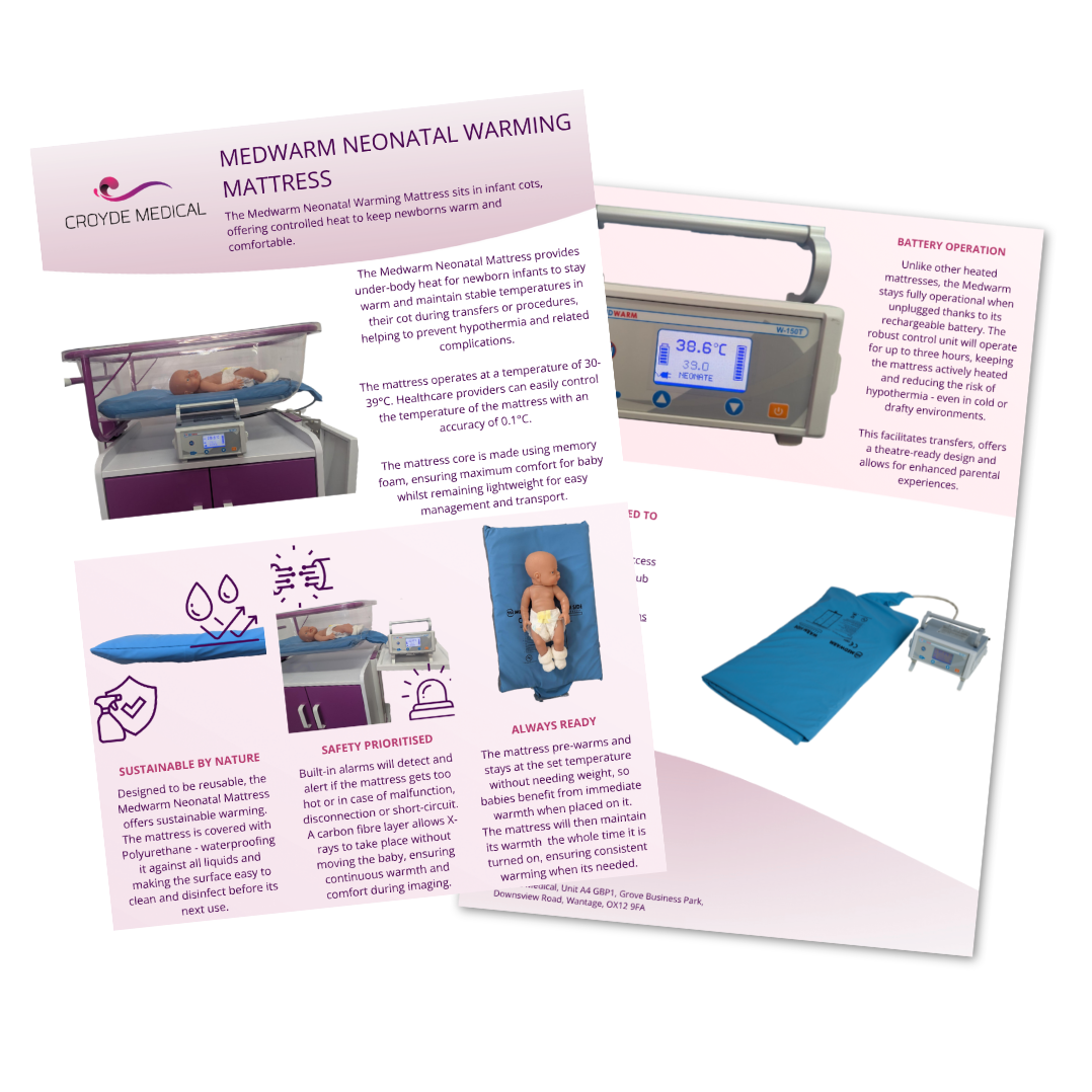 Medwarm Neonatal Warming Mattress Flyer Icon-1