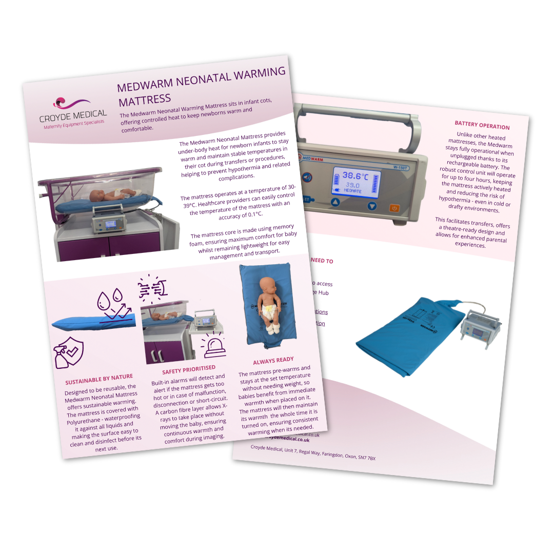 Medwarm Neonatal Warming Mattress Flyer Icon