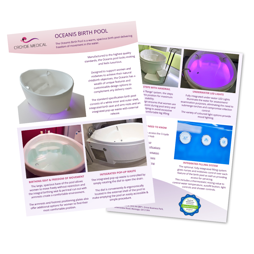 Oceanis Birth Pool Flyer Icon
