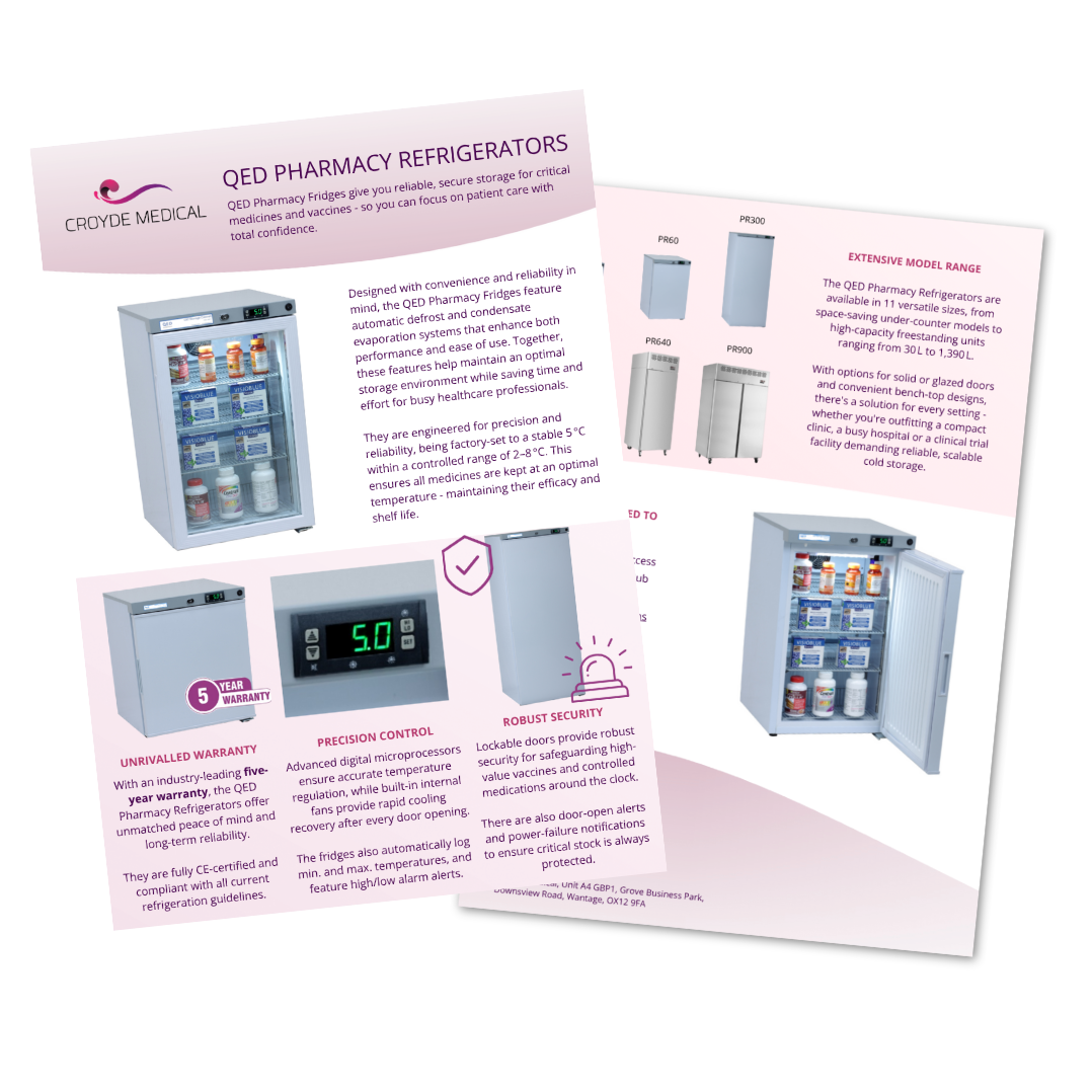 Pharmacy Refrigerators Flyer Icon