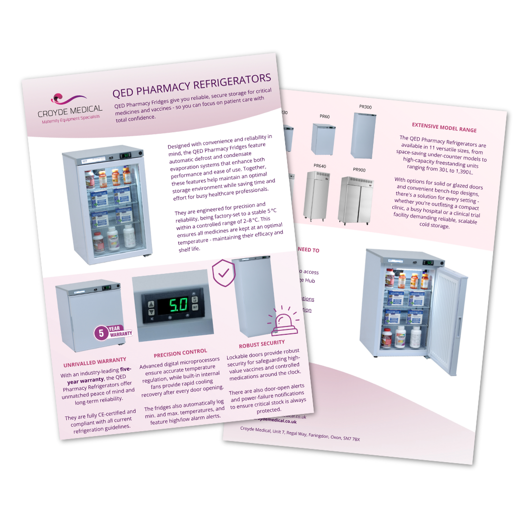 QED Pharmacy Refrigerators Flyer Icon