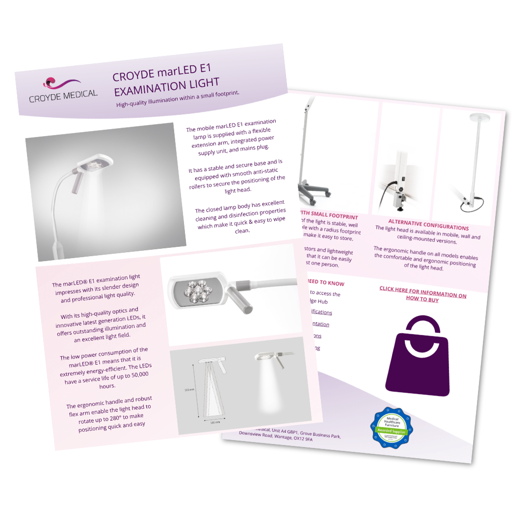 marLED E1 Examination Light Flyer Icon