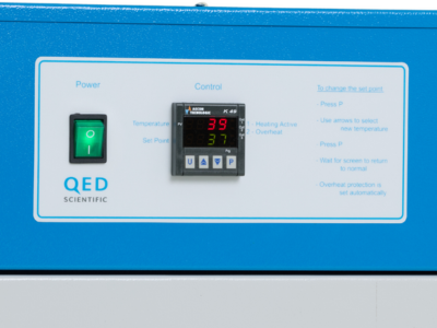 Contrast media warmer digital display temperature controller. Contrast media warmer digital display temperature controller.