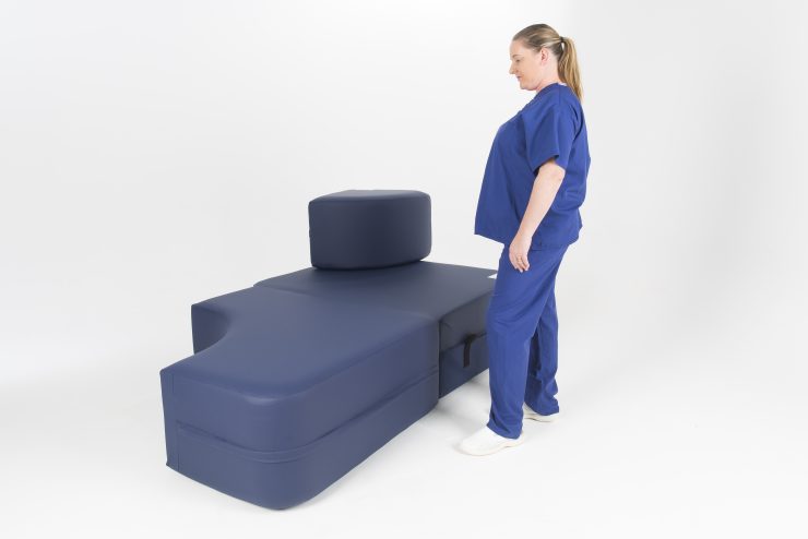 Midwife with maternity furniture