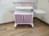 Variable height baby crib with storage