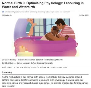 Optimizing Physiology in Waterbirth